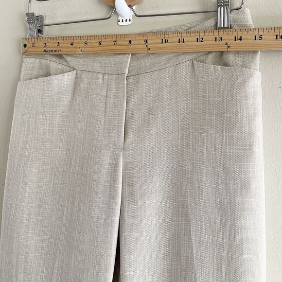 Antonio Melani Beige Dress Pants Size 2 Trousers Straight Leg Casual Lightweight - Picture 6 of 10